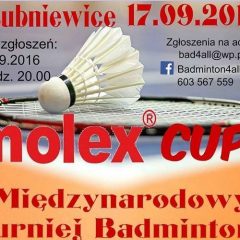 MOLEX CUP – Międzynarodowy Turniej Badmintona…