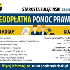 Nieodpłatna pomoc prawna w Starostwie Powiatowym…