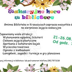 Wakacyjne hece w bibliotece