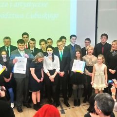 Stypendium z rąk Elżbiety Polak