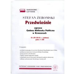 Narodowe czytanie w Krzeszycach