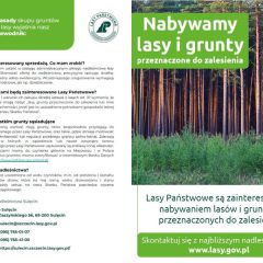 Nabywamy lasy i grunty